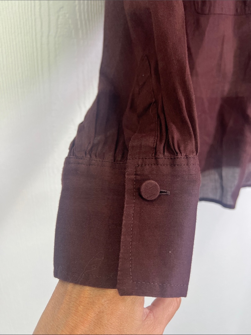 Madewell - Utility Pocket Button Down Lightweight Long Sleeve Blouse Size Medium - Picture 5 of 12